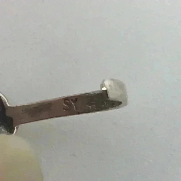 925 STERLING SILVER BEADED FLOWER ADJUSTABLE OPEN TOE RING SIZE XS - Picture 2 of 12